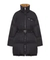 Prada High Collar Long Sleeve Cotton Coat