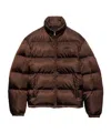 Prada Daunenjacke Aus Mittelschwerem Re-nylon In Brown