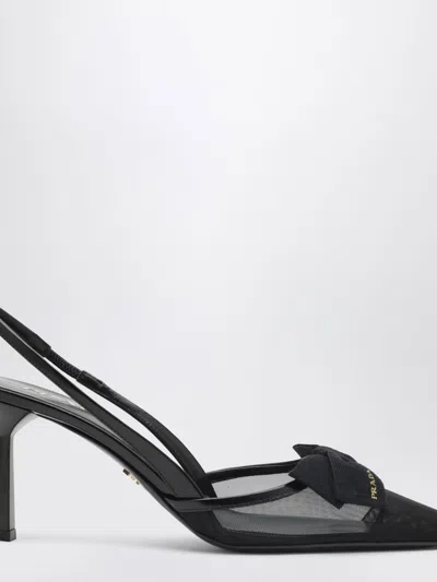 Prada High Heel Shoes Woman  In Black