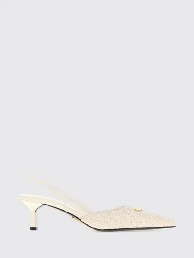 Prada Logo Plaque Slingback Pumps In Multi