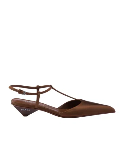 PRADA PRADA POINTED-TOE SLINGBACK PUMPS