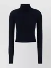 Prada High Neck Cropped Cashmere Sweater