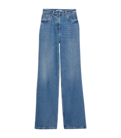 Prada High-rise Boyfriend Jeans In Blue