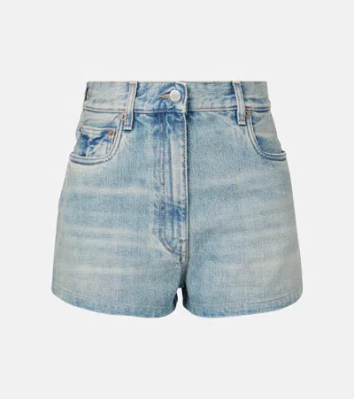 Prada High-rise Denim Shorts