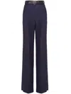 Prada Hose Aus Mohair-wollgemisch In Blue