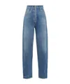 Prada High-rise Straight-leg Jeans In Medium Blue