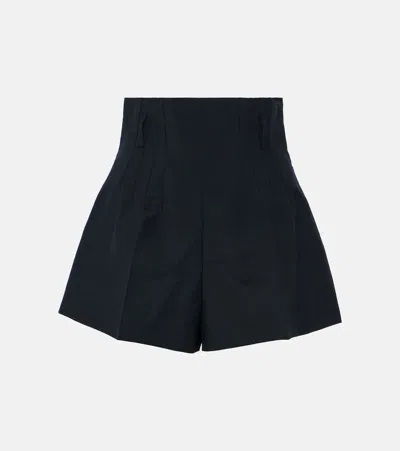 Prada Wool Shorts In Blue