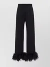 Prada Jogginghose Aus Baumwollfleece Mit Federbesatz