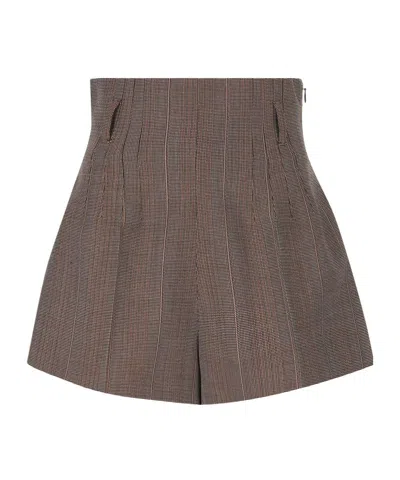PRADA PRADA HIGH-WAIST FLARED SHORTS