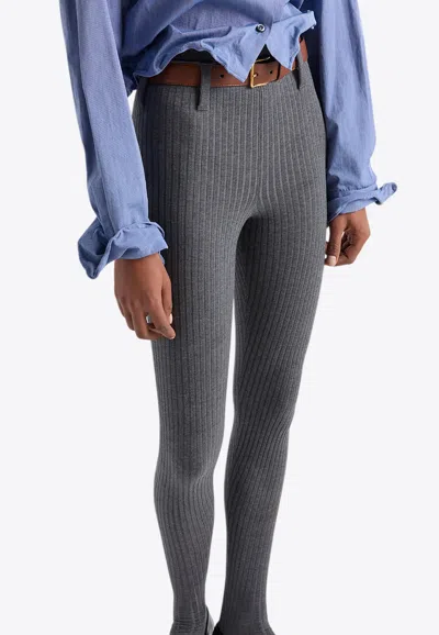 PRADA HIGH-WAIST KNIT TIGHTS