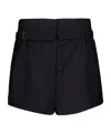 Prada High-waist Shorts In Black