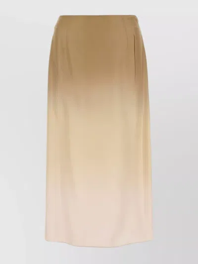 PRADA HIGH WAIST SILK SKIRT WITH SIDE SLIT