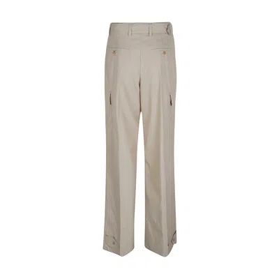 Prada High Waist Trousers Women In White