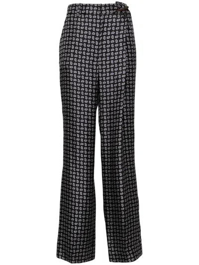 PRADA HIGH-WAIST TWILL PANTS
