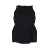 Prada High-waisted Fitted Skirt With Flared Silhouette In Black