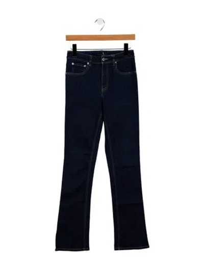 Pre-owned Prada High-rise Straight Leg Jeans In Blue