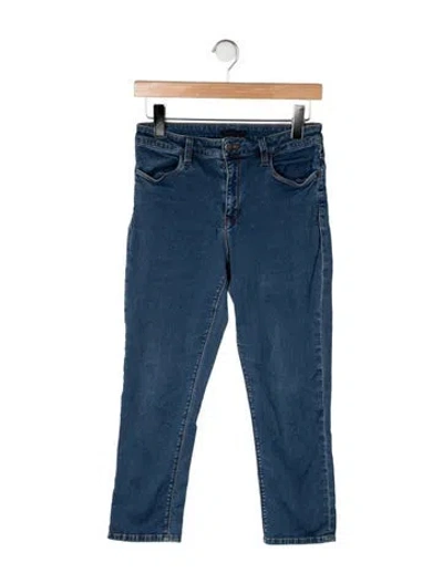 Pre-owned Prada High-rise Straight Leg Jeans In Blue