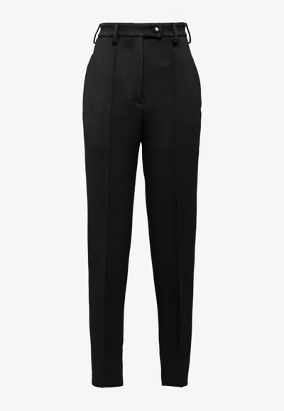 Prada High-waist Skinny Pants In Black