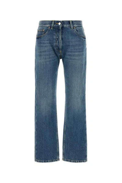 Prada High-waist Wide-leg Jeans In Blue