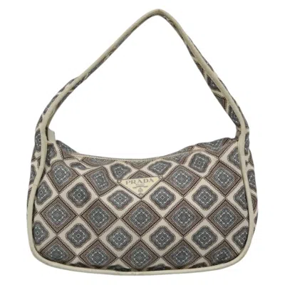 Pre-owned Prada Hobo Nylon Shoulder Bag () In Sand
