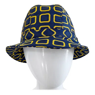 Pre-owned Prada Holliday & Brown Men's F/w 2003 Runway Limited Edition Silk Fedora Hat