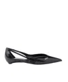 Prada Woman Black Flats In Black