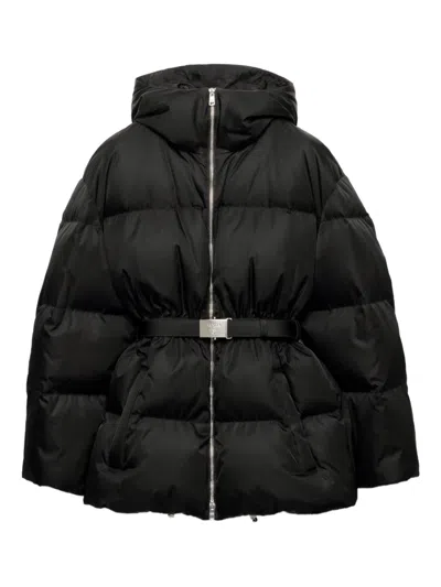 Prada Daunenjacke Mit Kapuze In Black