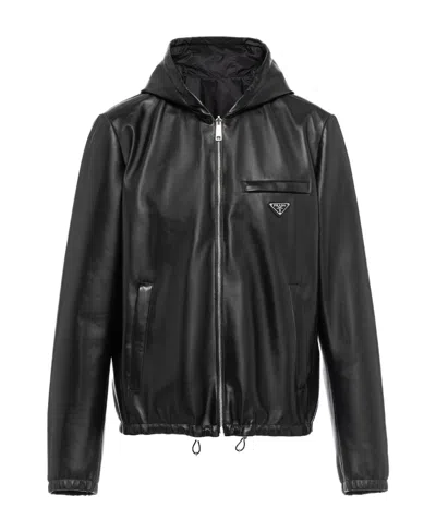 PRADA PRADA REVERSIBLE HOODED BLOUSON JACKET