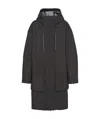 Prada Extreme-tex Hooded Raincoat In Black