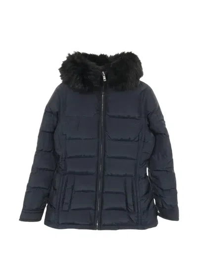 Pre-owned Prada Hooded Padded Jacket In Blue