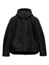 Prada Hooded Patch-pocket Jacket In Multi