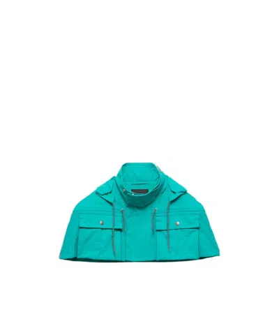 PRADA PRADA HOODED POCKET CAPE