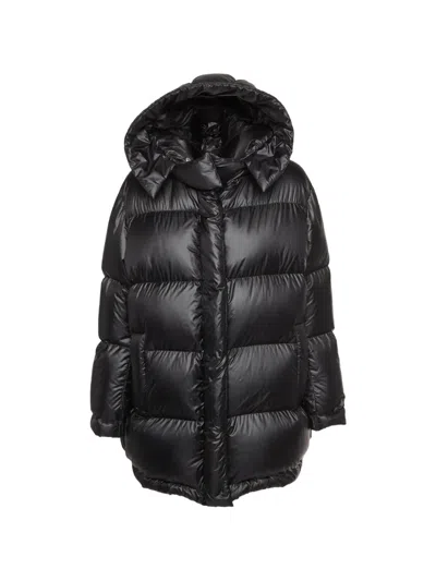Pre-owned Prada Hooded Puffer Jacket In Black