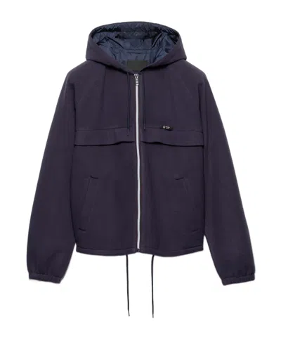 PRADA PRADA ZIPPED HOODED JACKET