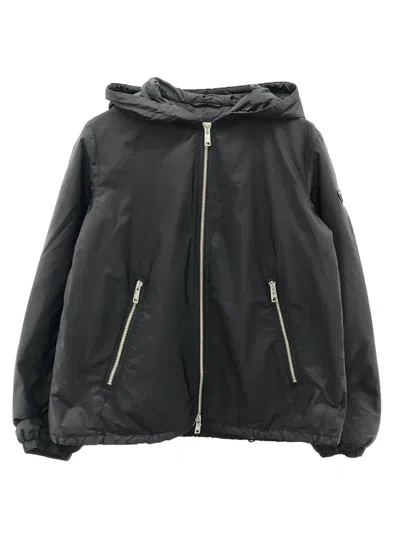 Pre-owned Prada Hooded Zip-up Jacket In Black