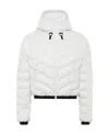Prada Linea Rossa Cropped Puffer Jacket In White