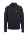 Prada Long-sleeved Zipper Casual Jacket In Black