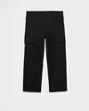 Prada Hose Aus Baumwolle In Schwarz