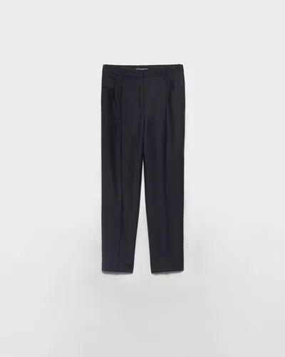 Prada Kid Mohair Pants In Blue