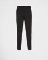 Prada Tailored Straight-leg Trousers In Black