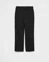 Prada Hose Aus Mohair Und Seide In Schwarz
