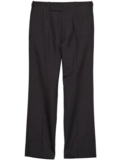 Prada Hose Aus Mohair Und Seide In Anthrazitgrau