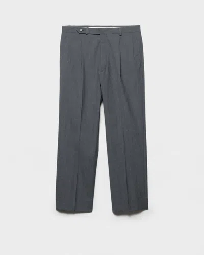 Prada Pleated Tailored Trousers In Gray