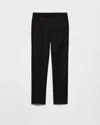 Prada Wool Pants In Black
