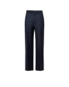 Prada Men's Wide-leg Wool-blend Pants In Navy