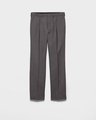 PRADA WOOL AND SILK PANTS