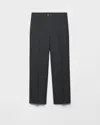 Prada Rush-stitch Trousers In Black