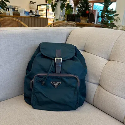 Pre-owned Prada Hot Items  Backpack In Green