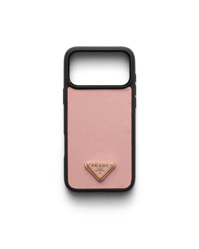 Prada Hülle Für Iphone 17 Pro Aus Saffiano-leder