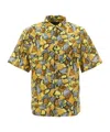 Prada Printed Batista Shirt In Yellow